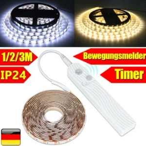 LED Leiste Lichtband Streifen Beleuchtung mit Timer PIR Bewegungsmelder - Bild 1 von 14