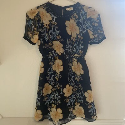 HAYDEN GIRLS SIZE 11/12 Black Floral  Extremely Gorgeous Dress🩷⚡️ - Image 1 of 4