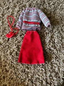 Barbie Puppenkleidung Best Buy 9628 roter Rock Shirt - Bild 1 von 2