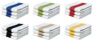 Paquete de 3 toallas de té clásicas toallas de cocina a rayas gofres paños 100 % algodón - Imagen 1 de 7