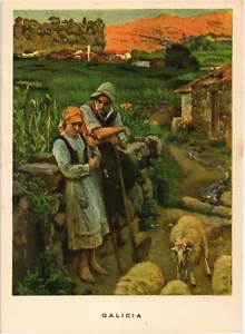 España Antigua Postal Vintage Regiones Españolas GALICIA Idilio (1426) - Imagen 1 de 2