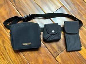 NWOT Frankie & Johnnie Black 3-Compartment Fanny Pack - Picture 1 of 10