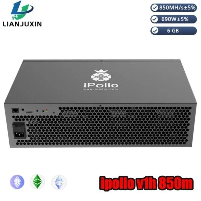New Release iPollo V1 Hydro Miner OCTA ETC 850M 690W ASIC Miner - Image 1 of 2
