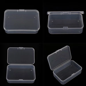 1Pcs Clear Plastic Transparent With Lid Storage Box Collection Container Case-qj - Picture 1 of 11
