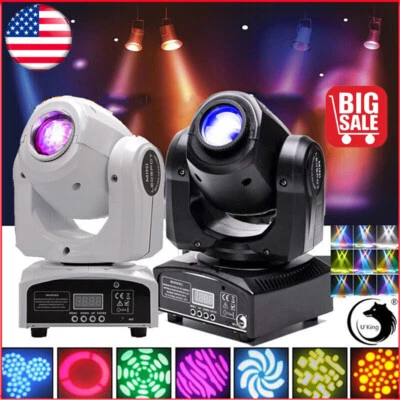 120W RGBW Spot Moving Head Stage Lighting 8Gobo DMX512 Beam Disco DJ Party Light - Image 1 of 4