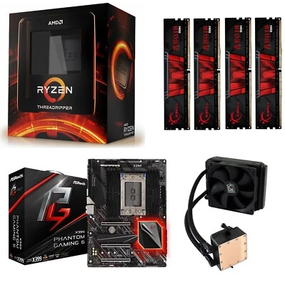 Monster Aufrüst Kit Bundle PC AMD Threadripper 12x 4,00 Ghz Turbo | ASrock X399 - Bild 1 von 4