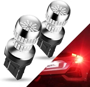 Red 7440 7443 LED Bulbs for Tail & Brake Lights, Super Bright, Pack of 2 - Picture 1 of 7