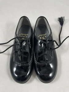 Capezio Child Tap Shoes Shiny Black size 10 1/2 - Picture 1 of 8