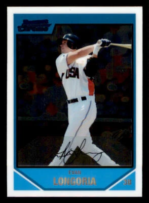 2007 Bowman Chrome Draft Future's Game Prospects #BDPP99 Evan Longoria - Image 1 of 2