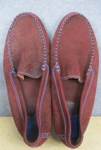 Robert Graham Verrazano Mens Loafers 11 Leather Burgandy - Picture 1 of 14