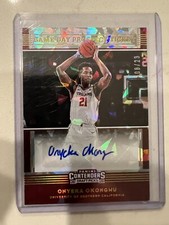 Onyeka Okungwu 2021-22 Panini Contenders Draft Picks Auto Signed 8/23