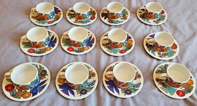 Villeroy & Boch modèle Acapulco : de 2 à 12 tasses à café et leurs soucoupes - Photo 1/4