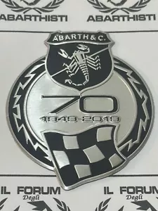 ABARTH fregio in METALLO adesivo 70th ANNIVERSARIO ESSEESSE 695 595 - Bild 1 von 3