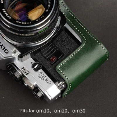 Real Leather Camera Bag Case Cover Belt For Olympus OM1 OM2 OM3 OM4Ti OM10 20 30 - Image 1 of 4
