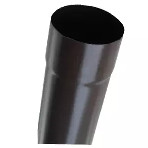 TUBO PLUVIALE lamiera GRONDAIA PLUVIALI GRONDA TESTA DI MORO metri 1 mm 80 - Foto 1 di 1