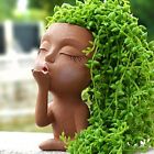 Head Planter, Face Planters, Girl Heads Flowerpot, Lady , Female Faces Brown