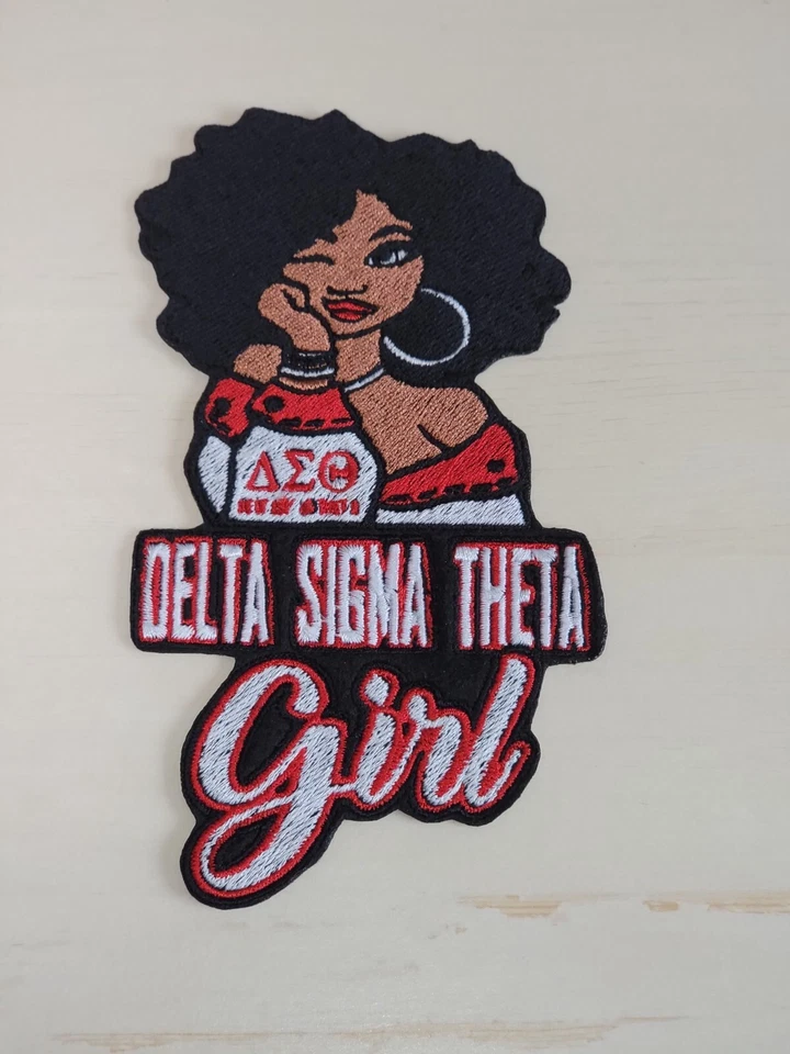 Delta Sigma Theta 6 inch Iron on Applique Patch - Image 1 of 1