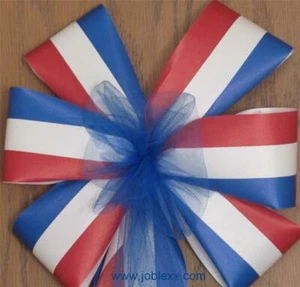 12 PATRIOTIC Flora Ribbon Pew Bows for the Special Day - Picture 1 of 4