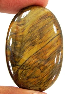 Piedra preciosa suelta ojo de tigre natural de 59,20 quilates cabujón alambre envoltura piedra - 23682 - Imagen 1 de 2