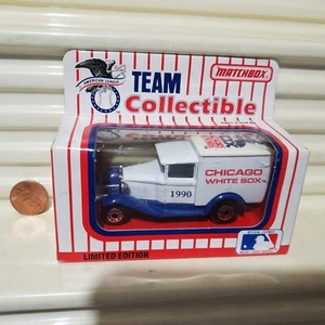 Matchbox L/Edn 1990 CHICAGO WHITE SOX MB38 MLB BASEBALL Model A Ford Van NuBoxed - Picture 1 of 6