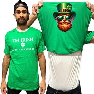 I'm Irish And I Can Prove It Leprechaun Flip Shirt - St. Patrick's Day T-Shirt - Picture 1 of 6