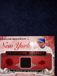 Carlos Beltran, Upper Deck Company, baseball memorabilia card auto