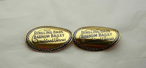 2 1930er Ringling Brothers Circus Greatest Show Umschlag geprägte Aufkleber NOS Neu - Bild 1 von 4