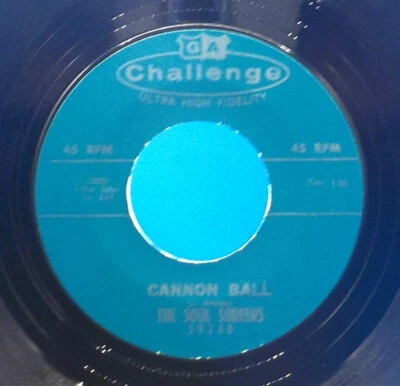 The Soul Surfers / Jerry Wallace 45 Cannon Ball / Misty Moonlight HEAR EX VG+ G9 - Image 1 of 2