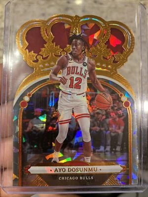 2022-23 Crown Royale #37 Ayo Dosunmu Bulls Crystal Parallel Cracked Ice 🔥💎🏀 - Image 1 of 2