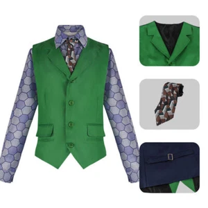 Dark Knight Batman Joker Cosplay Costume Halloween Party Suit Hexagon Shirt - Picture 1 of 8