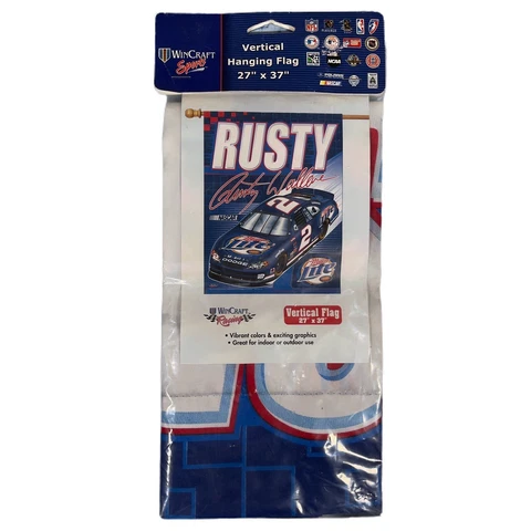 Rusty Wallace #2  NASCAR 27” X 37” Verticals FLAG! Cover