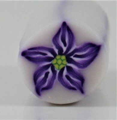 Полимерная глина трость, фиолетовый цветок на Jane Z ручной работы выбрать цвета новый и необработанный Premo - Изображение 1 из 4