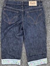 dolce gabbana Denim Shorts 28 W jorts Y2K Skate Floral Unisex Asap Indie