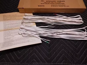 NOS - Coppia cavi altoparlanti 18 AWG vintage AR ricerca acustica 60' codice colore - Foto 1 di 16
