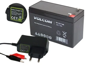 AGM Akku 12V 7 Ah AGM Batterie ersetzt 7,2 Ah + Ladegerät - Bild 1 von 1