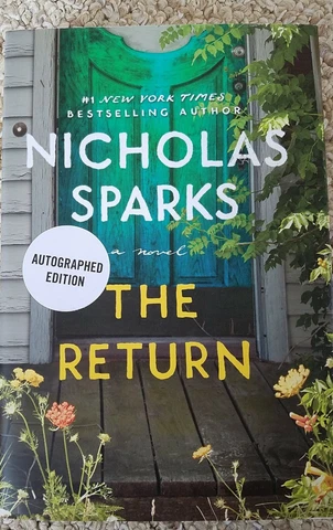 Nicholas Sparks "The Return" Signed/Autographed Hard Cover Book Cover