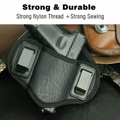 Tactical Pancake Concealed Carry IWB Gun Holster ECO PU Leather - Choose Model - Image 1 of 4