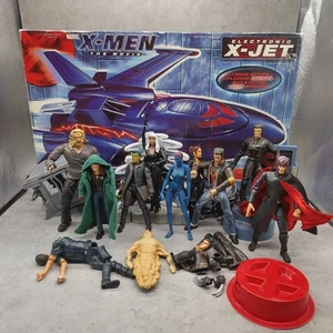 Lote de figuras de acción X-Men Movie X Jet y X Men Wolverine Storm Magneto Sapo - Imagen 1 de 23