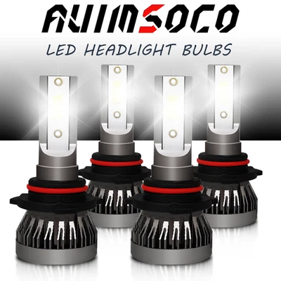 Faros LED 10000K bombillas altas bajas 4X para GMC Sonoma 2,2 L 4,3 L 1999-2004 Foto 1 de 4