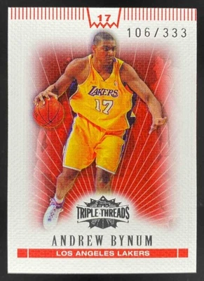 Andrew Bynum 2007-08 Topps Triple Threads /333 #59 Lakers - Image 1 of 4