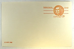 US POSTAL CARD SCOTT #UX92 ROBERT MORRIS 13C MNH, 1981 - Picture 1 of 2