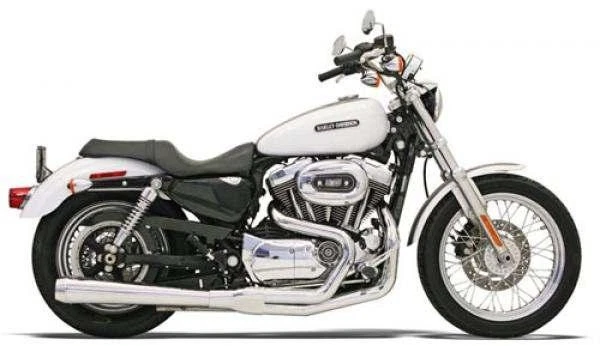 Bassani Xhaust Road Rage Exhaust System 4" Chrome Harley Davidson Sportster - Image 1 of 1