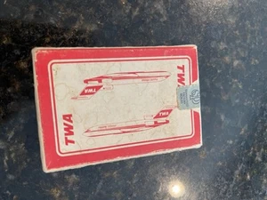 Vtg Retro Souvenir TWA Airline Deck of Playing Cards EUC - Picture 1 of 2