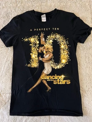 Camiseta Dancing With The Stars Tour 2015 Perfect Ten Gildan Talla Pequeña Foto 1 de 4