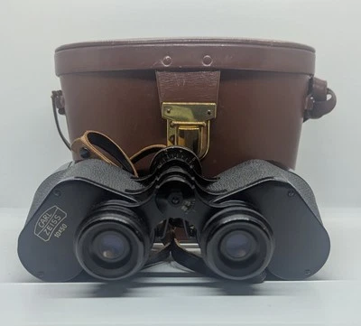 Vintage Carl Zeiss Binoculars  10x50  West Germany with Case & Strap - Image 1 of 4