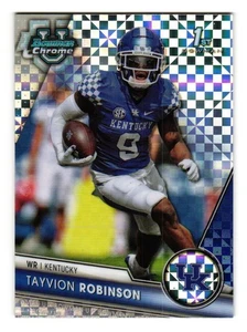 2023 Bowman University Chrome - X-Fractor #12 Tayvion Robinson Kentucky Wildcats - Picture 1 of 2
