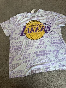Official NBA Los Angeles Lakers T-Shirt Women's Extra Large NWT - Picture 1 of 9