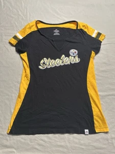 Pittsburgh Steelers Women's Small Short Sleeve Shirt Majestic Fan Apparel - Picture 1 of 10