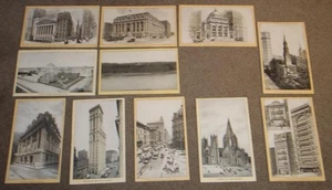 11 CARTE COMMERCIALI SOUVENIR CUCITO CANTANTE NEW YORK LOCALITÀ CITTA' - Foto 1 di 15