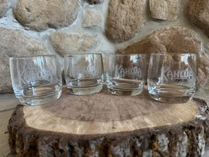 Kahlua Etched Logo On the Rocks Cocktail Gläser (4er Set) Barware Werbung - Bild 1 von 6